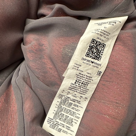 EMPORIO ARMANI Tweed Multicolored Dress Size Medium 44 - Picture 10 of 11